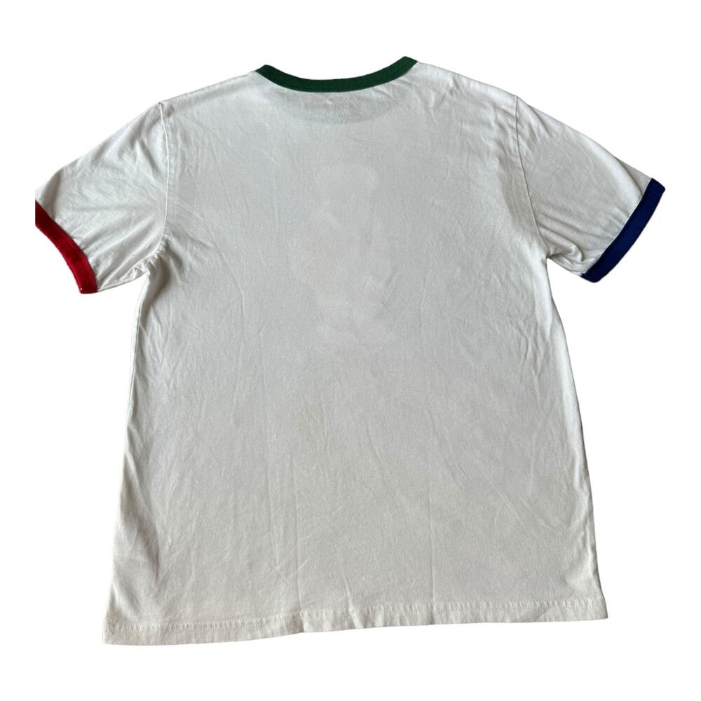 Ralph Lauren Polo Bear T-Shirt Youth L (14–16) 2010s White Ringer Tee - Picture 5 of 7